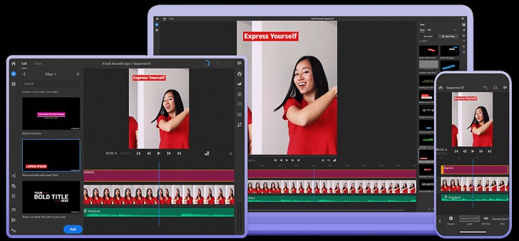 โปรแกรมตัดต่อวิดีโอ Adobe Premiere Rush