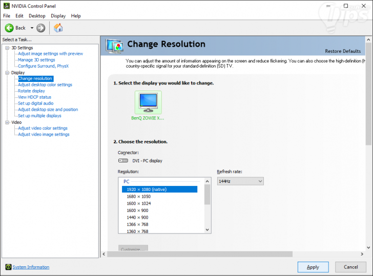 Nvidia Control Panel