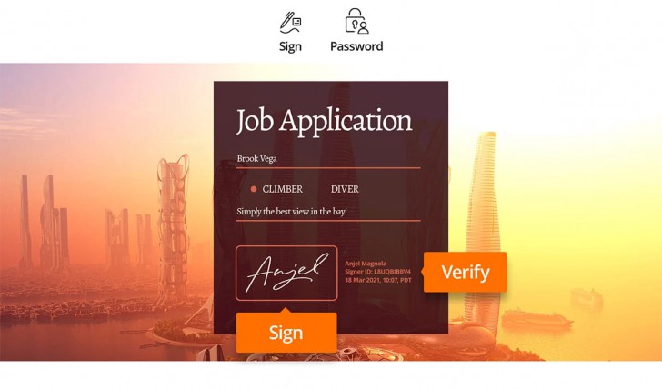 โปรแกรมสำหรับใช้งาน E-Signature