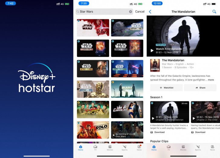 การรับชม Disney+ hotstar ผ่านสมาร์ทโฟนและแท็บเล็ต