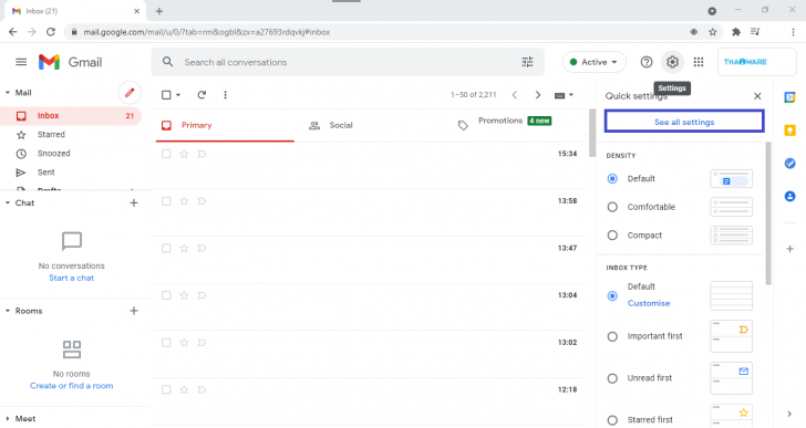 คีย์ลัด Shortcuts บน Gmail