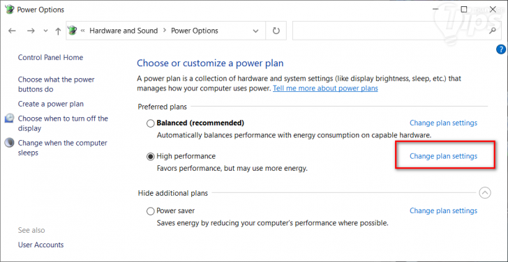 ปิดการทำงานของ USB Selective Suspend Settings