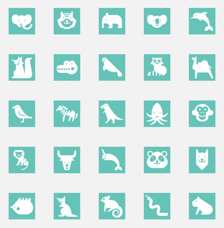 รวมไอคอนสัตว์นิรนาม