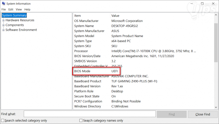 วิธีเปลี่ยนจาก Legacy BIOS Boot Mode เป็น UEFI Boot Mode