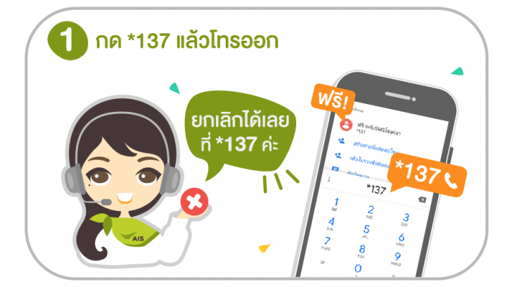 วิธีการยกเลิก SMS เรียกเก็บเงินจาก AIS