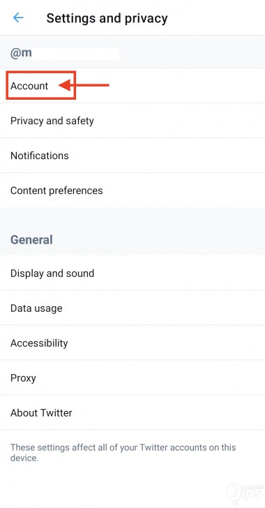 วิธีลบแอคเคาท์ Twitter ผ่านแอปมือถือ