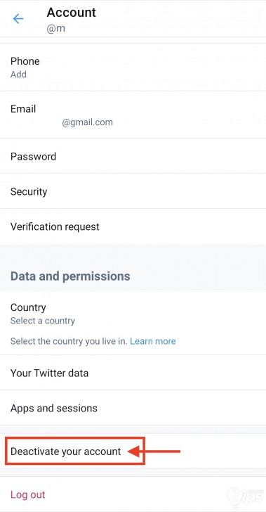วิธีลบแอคเคาท์ Twitter ผ่านแอปมือถือ