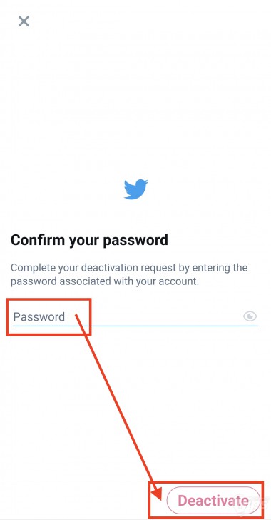 วิธีลบแอคเคาท์ Twitter ผ่านแอปมือถือ