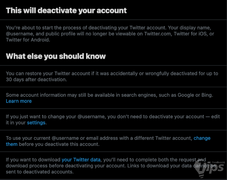 สิ่งที่ควรรู้ก่อนลบแอคเคาท์ Twitter แบบถาวร