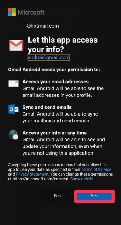 เข้าใช้งานบัญชี Hotmail / Outlook ผ่าน Gmail ด้วยสมาร์ทโฟน