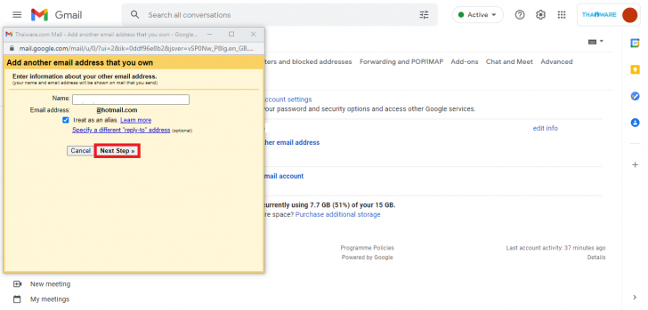 เข้าใช้งานบัญชี Hotmail / Outlook ผ่าน Gmail ด้วยคอมพิวเตอร์