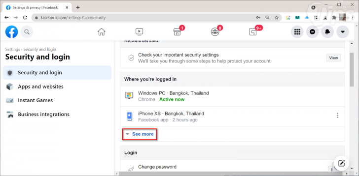 วิธีตรวจสอบ ว่ามีคนอื่นแอบเข้าใช้งานบัญชี Facebook ของคุณหรือเปล่า ? และวิธีป้องกัน