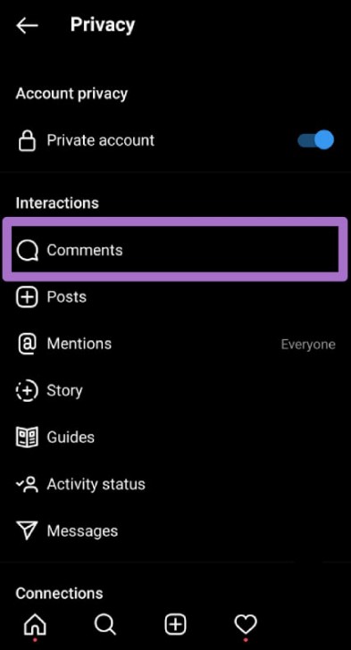วิธีการซ่อนคอมเมนท์บน Instagram