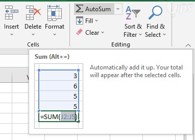 สัญลักษณ์ Sigma ใน Excel