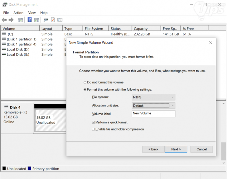 ทำการ Reallocate แฟลชไดร์ฟใหม่ ด้วย Disk Management