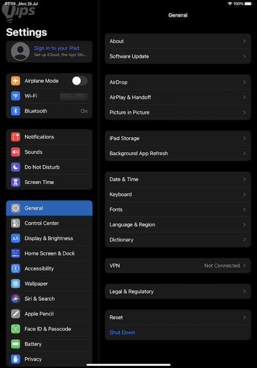 ล็อกอินเข้าใช้ iPad ด้วย Apple ID