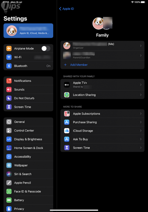 แชร์กันในครอบครัว (Family Sharing)