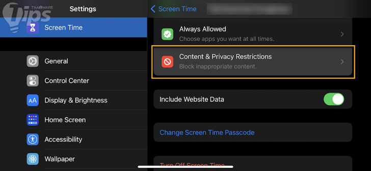 การป้องกันการซื้อผ่าน iTunes และ App Store (Prevent iTunes & App Store Purchases)