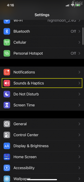 เปิดใช้การแจ้งเตือนระบบสั่น และไฟ LED (Enable Vibration and LED Flash)