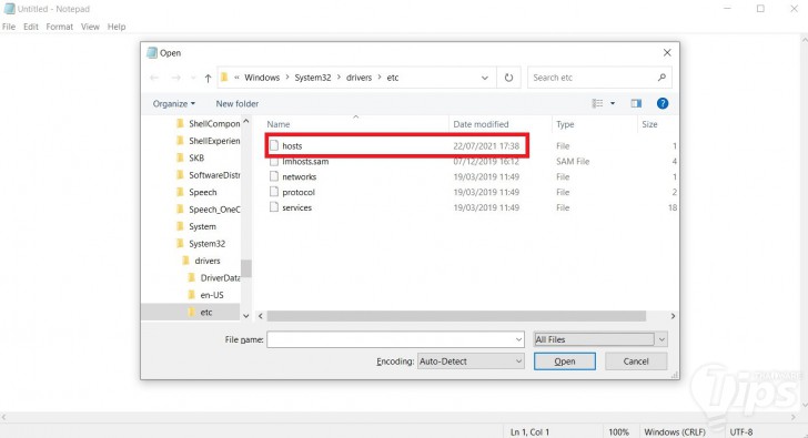 บล็อกเว็บไซต์บนเครื่อง PC Windows