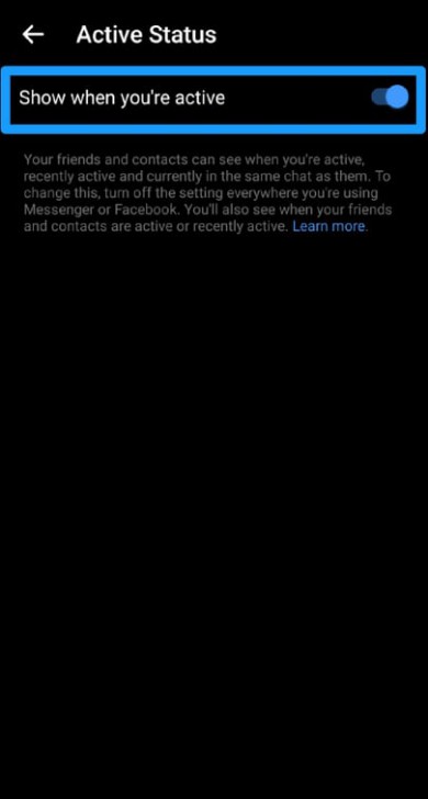 วิธีปิดสถานะออนไลน์บนแอปพลิเคชัน Messenger