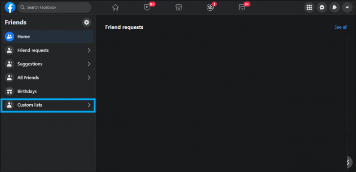 วิธีสร้างลิสต์เพื่อนบน Facebook
