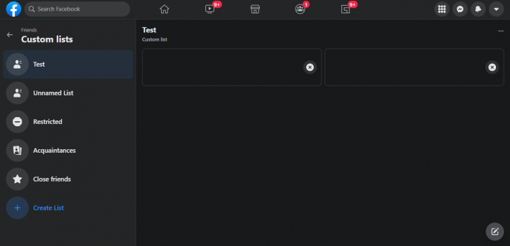 วิธีสร้างลิสต์เพื่อนบน Facebook