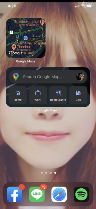 วิธีเพิ่มวิดเจ็ต Google Maps ไว้บนหน้าจอ iPhone (How to add Google Map Widget to iPhone ?)