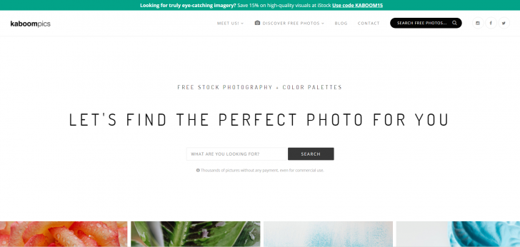 เว็บไซต์โหลดรูปฟรี Kaboompics.com