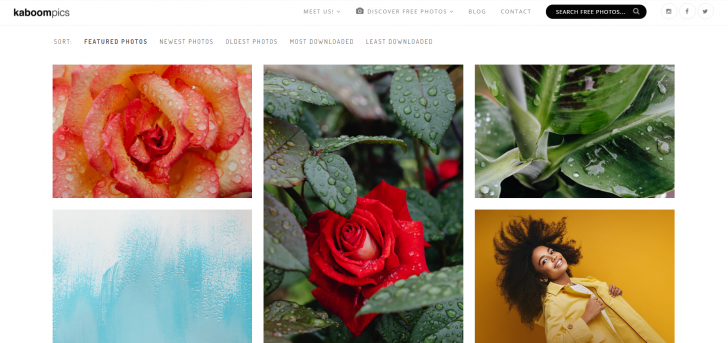 เว็บไซต์โหลดรูปฟรี Kaboompics.com