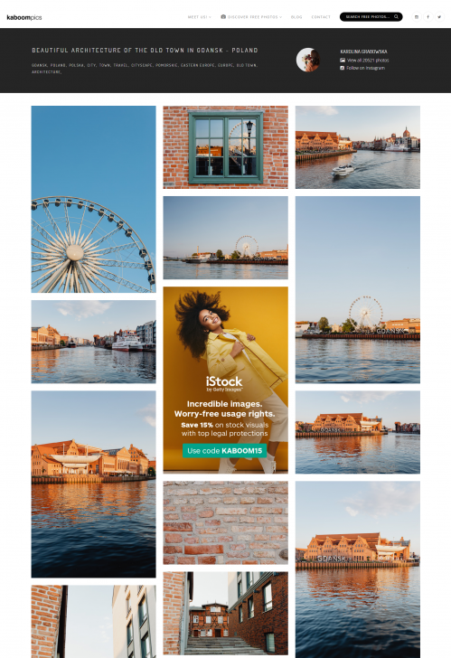 เว็บไซต์โหลดรูปฟรี Kaboompics.com