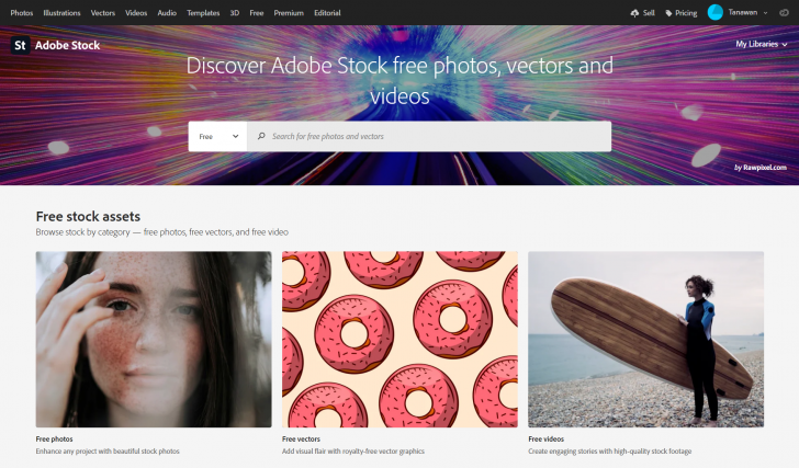 เว็บไซต์โหลดรูปฟรี Adobe Stock