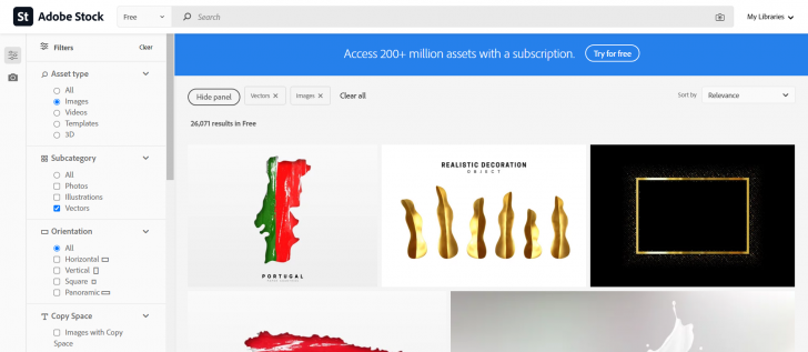 เว็บไซต์โหลดรูปฟรี Adobe Stock