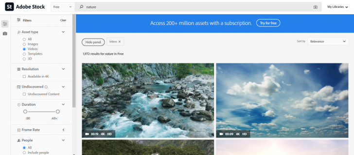 เว็บไซต์โหลดรูปฟรี Adobe Stock