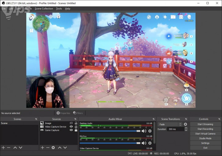 วิธีตัดภาพพื้นหลังด้วยฉากสีเขียว (Green Screen) ของ โปรแกรม OBS Studio
