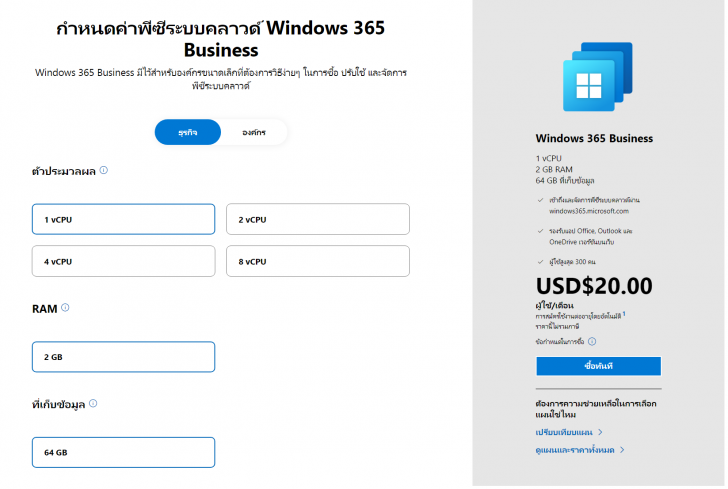 ปรับขนาดพีซีและคลาวด์ให้เหมาะสมกับการใช้งาน