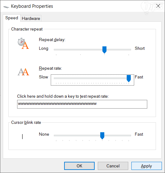 ตั้งค่าการทำงานของคีย์บอร์ด (Update Keyboard Setting)