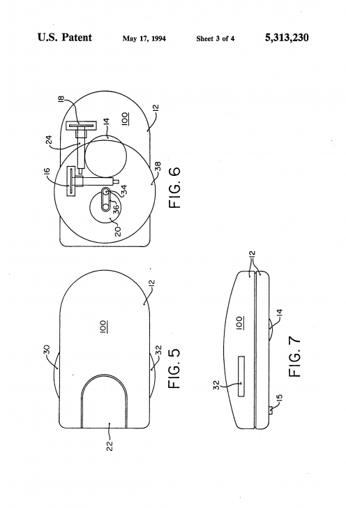 สิทธิบัตร Scroll Wheel ของ Gina Danielle Venolia