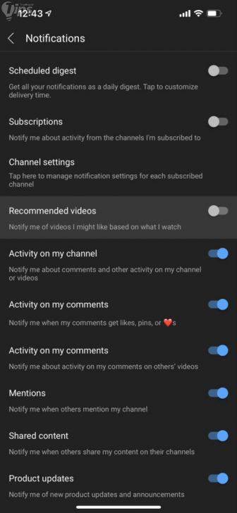 การตั้งค่าการแนะนำวิดีโอบนยูทูป (YouTube Recommended Videos Settings)