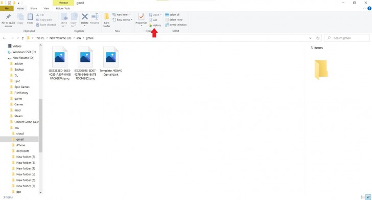 กู้ไฟล์กลับด้วยการใช้ระบบ File History