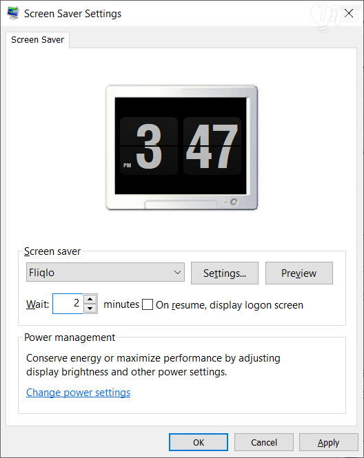 การตั้งค่า สกรีนเซฟเวอร์บน Windows 10