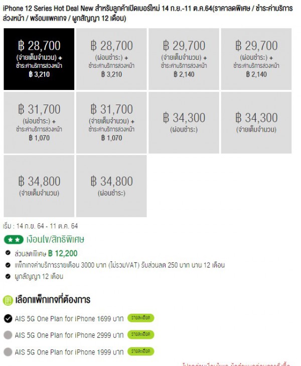 ซื้อ iPhone 12 ค่ายไหนดี ? ดูโปรโมชันราคาจาก AIS dtac และ TrueMove H