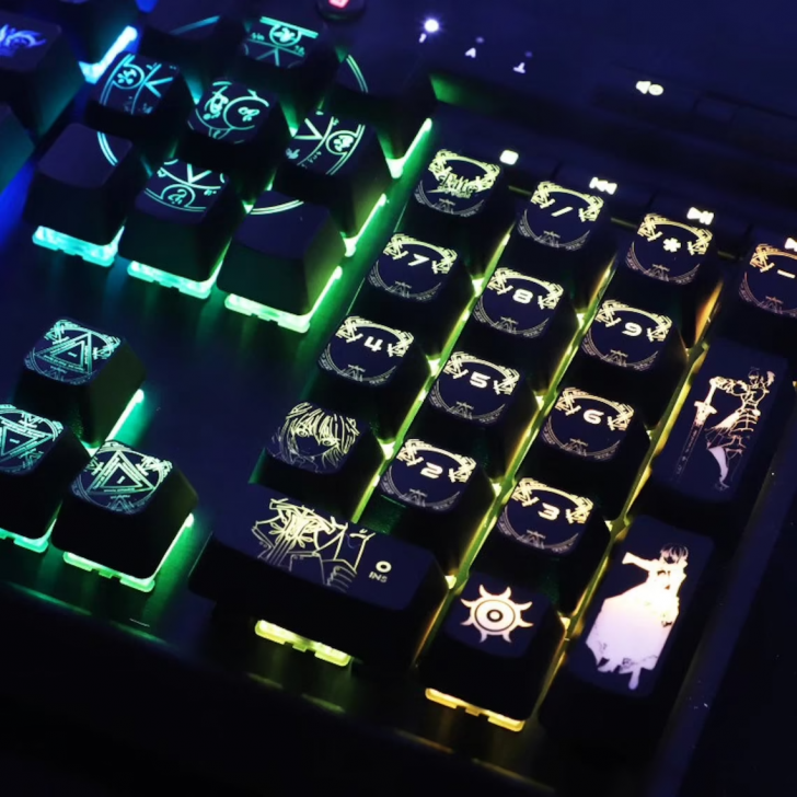 คีย์แคป (Keycaps) ของ Backlit Fate Stay Night Saber Keycaps