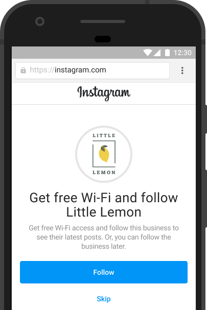 ใช้บริการ Facebook Wi-Fi ผ่าน Instagram ใช้บริการ Facebook Wi-Fi ผ่าน Instagram