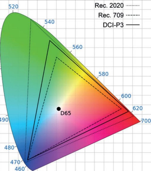 ผังปริภูมิสีของ Rec.2020 ผังปริภูมิสีของ Rec.2020