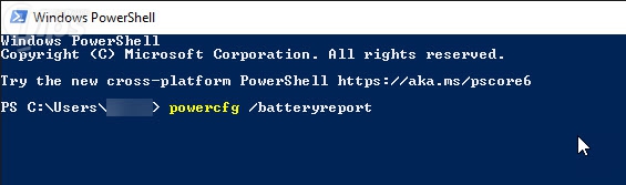 รายงานประสิทธิภาพของแบตเตอรี่ (Battery Performance Report)