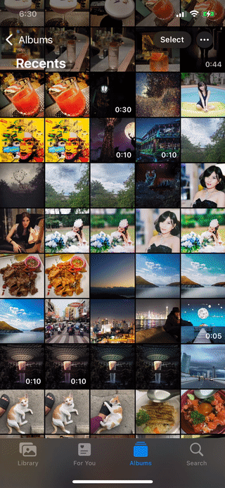 การลากแล้ววาง (Drag & Drop) ใน iOS