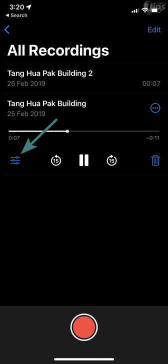 วิธีปรับแต่งการเล่นเสียงใน Voice Memos ใน iOS