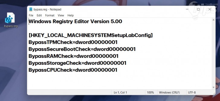 สร้าง Key ด้วยการทำไฟล์กำหนดค่า Registry