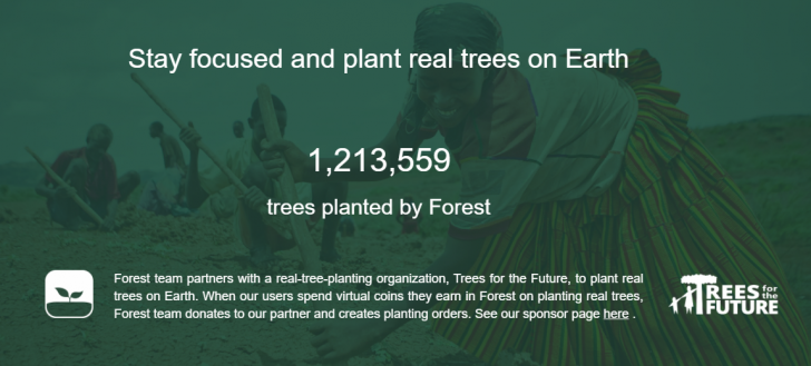 แอปพลิเคชัน Forest